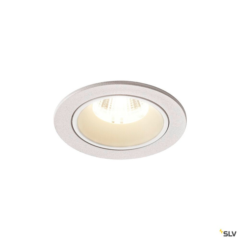 NUMINOS DL S, Indoor LED recessed ceiling light white/white 4000K 20 gimballed, rotating and pivoting, including leaf springs