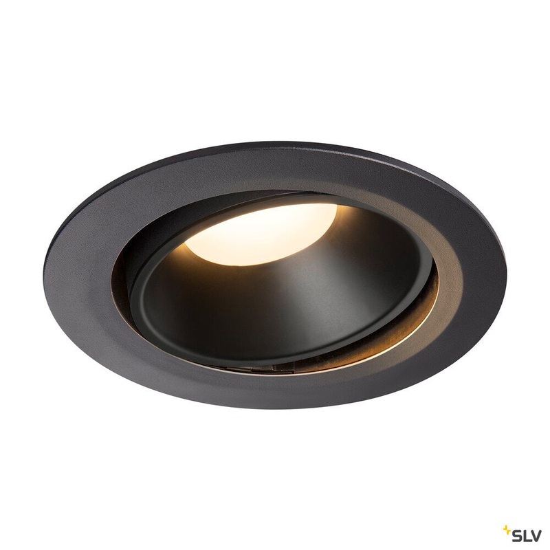 NUMINOS MOVE DL XL, Indoor LED recessed ceiling light black/black 3000K 40 rotating and pivoting