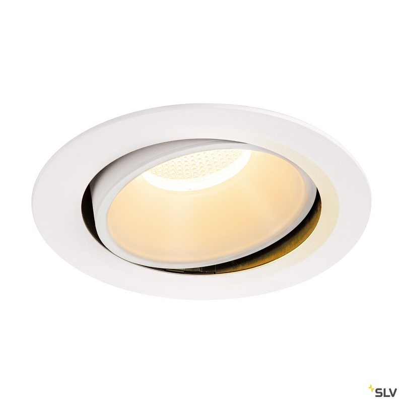 NUMINOS MOVE DL XL, Indoor LED recessed ceiling light white/white 2700K 20 rotating and pivoting