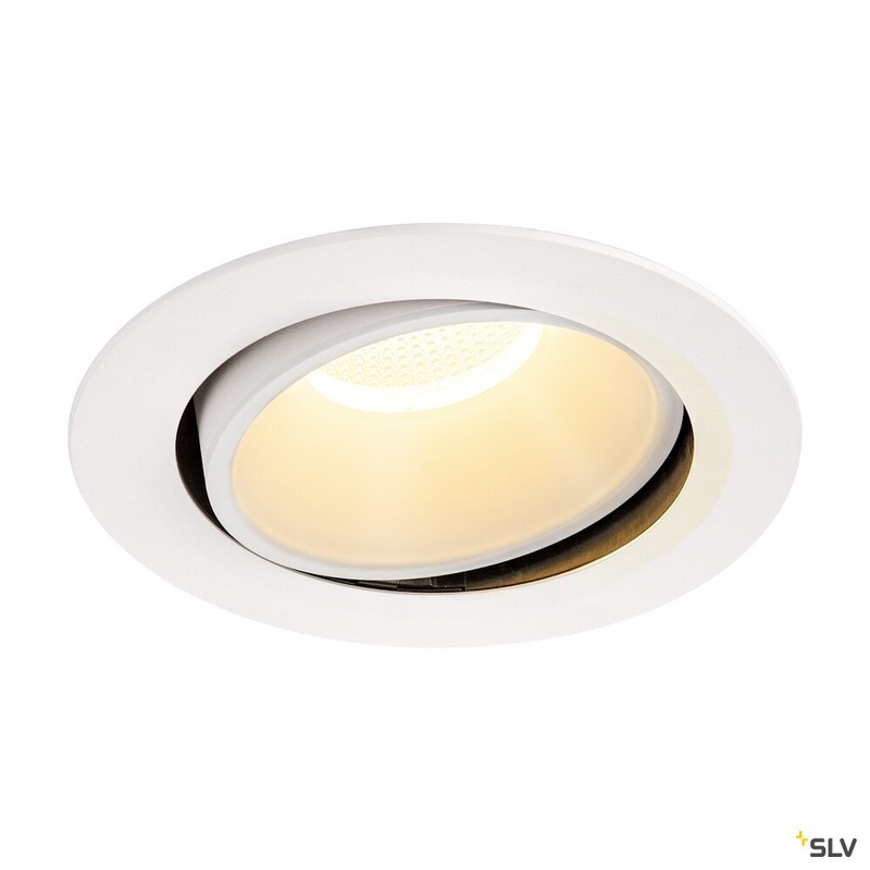 NUMINOS MOVE DL XL, Indoor LED recessed ceiling light white/white 3000K 20 rotating and pivoting