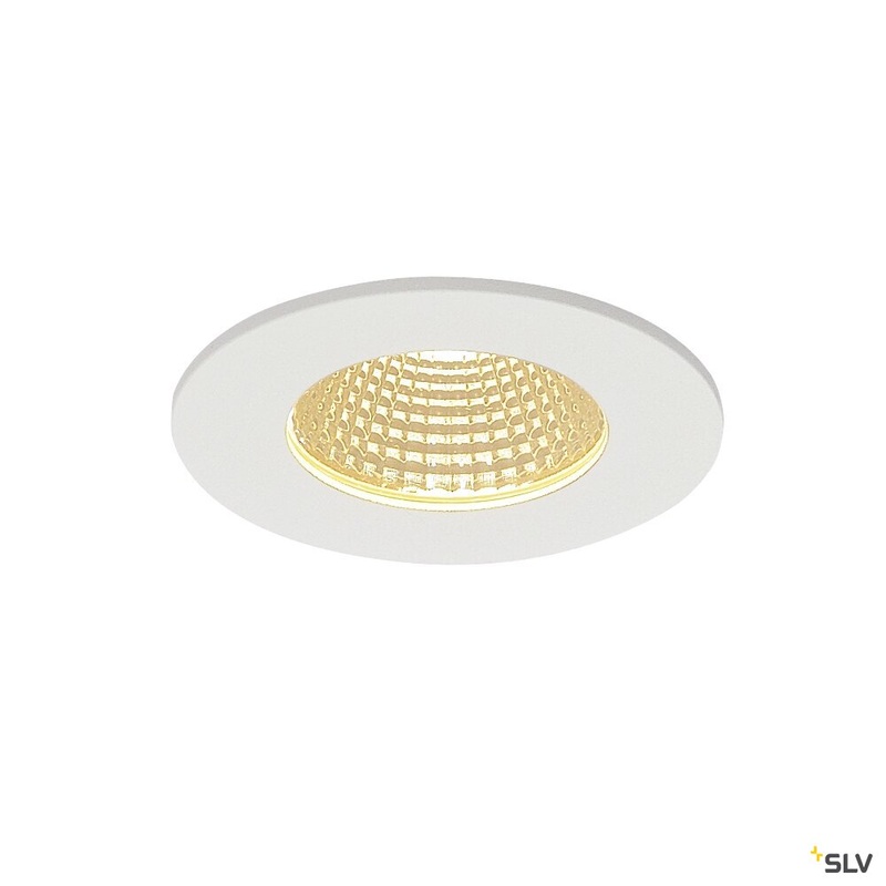 PATTA-I recessed fitting, LED, 3000K, round, matt white, 38, incl. driver