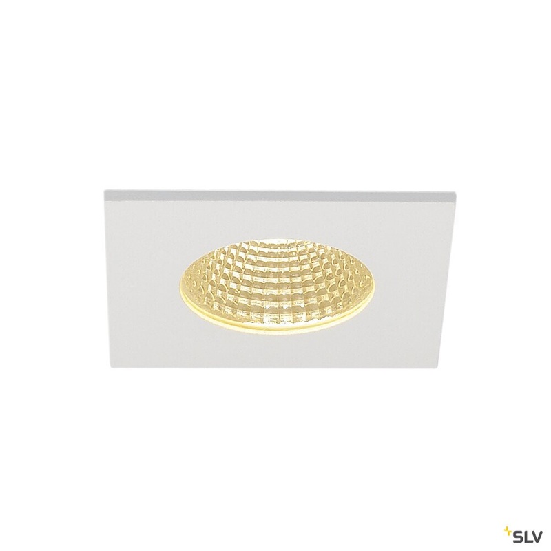 PATTA-I recessed fitting, LED, 3000K, square, matt white, 38, incl. driver