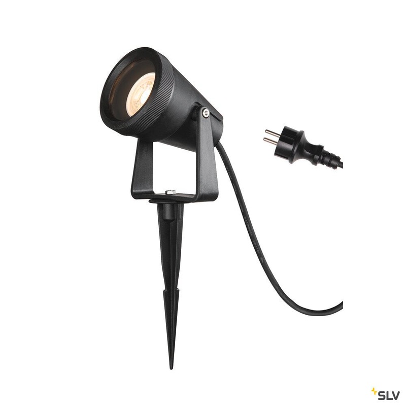 SAMRINA SP single QPAR51, outdoor ground spike light black