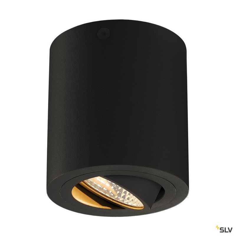 TRILEDO ROUND CL ceiling light, LED, 3000K, round, matt black, 38, 6.2W, incl. driver