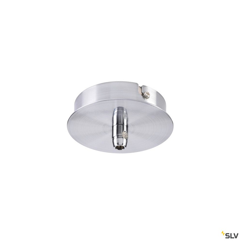 CEILING PLATE FITU single ceiling plate, round, chrome, incl. strain-relief
