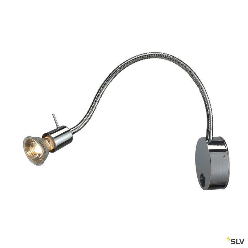 DIO FLEX PLATE, wall light, QPAR51, chrome, max. 50W