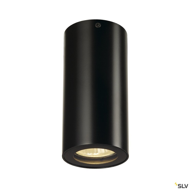 ENOLA_B CL-1, ceiling light, QPAR51, round, black, max. 35 W