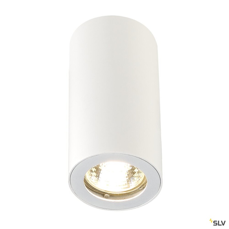 ENOLA_B CL-1, ceiling light, QPAR51, round, white, max. 35 W