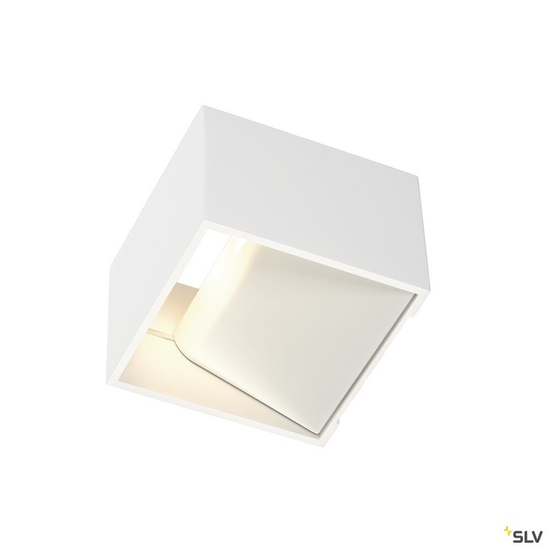 LOGS IN wall light, LED, 3000K, square, white, incl. LED driver
