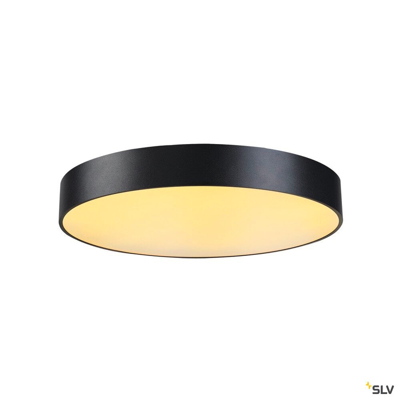 MEDO 60 ceiling light, LED, 3000K, round, black,  60 cm, can be converted to a pendant, 40 W