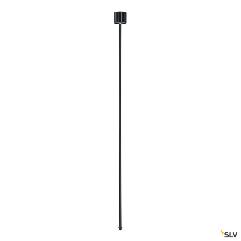 PENDANT SUSPENSION for EUTRAC 240V 3-phase surface-mounted track, rigid, black , 120 cm, M13 thread
