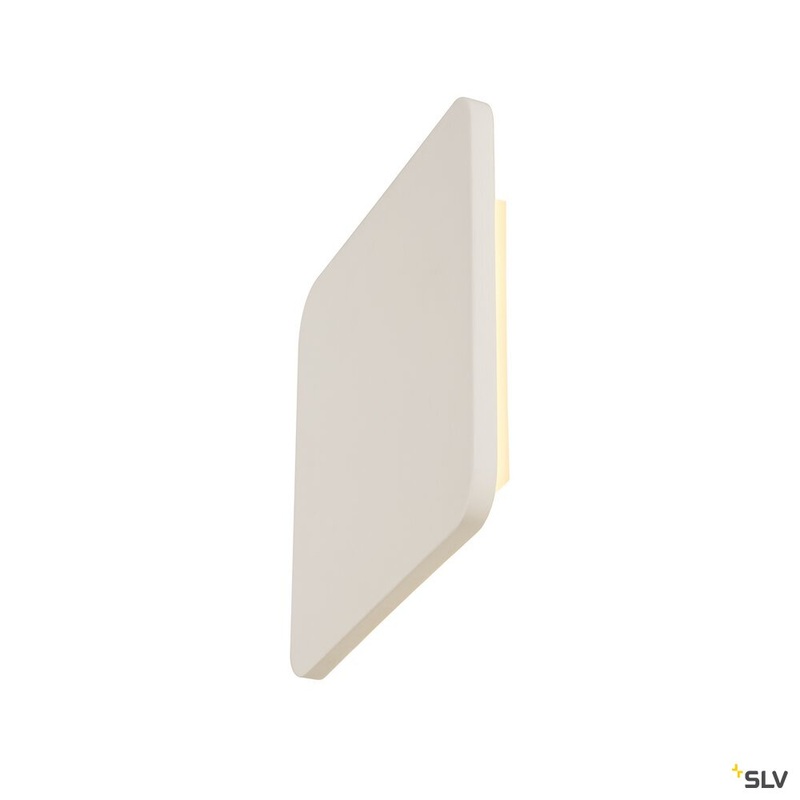 PLASTRA SQUARE, wall light, LED strip, 3000K, square, white plaster max. 10.8 W