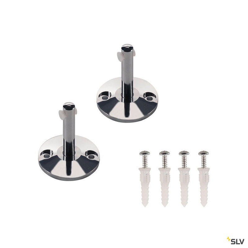 DEFLECTOR, for low-voltage cable system, chrome, 2 pieces, 6cm
