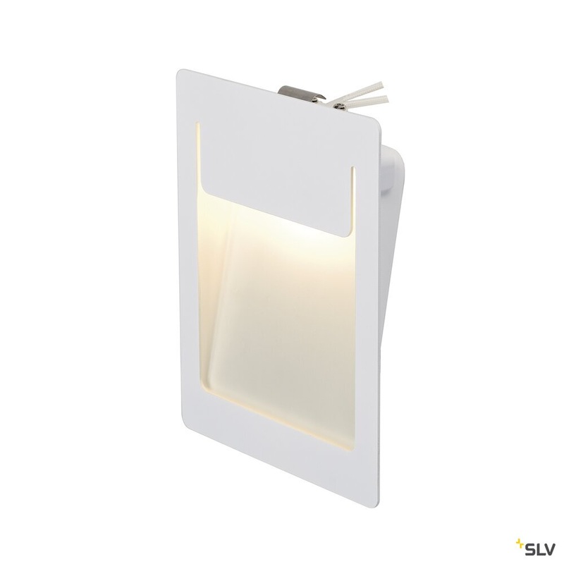 DOWNUNDER PUR 155, recessed fitting, LED, 3000K, square, white, L/W/H 12/3.2/15.5 cm, incl. leaf springs
