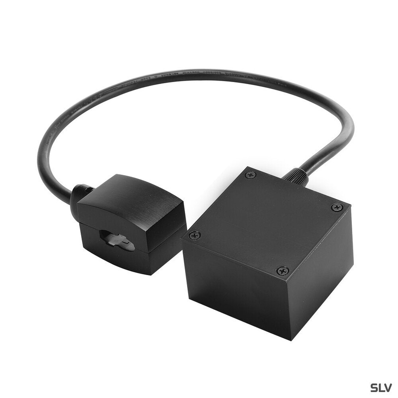 FEED-IN, for 240V track, EASYTEC II, black, cable length: 40cm