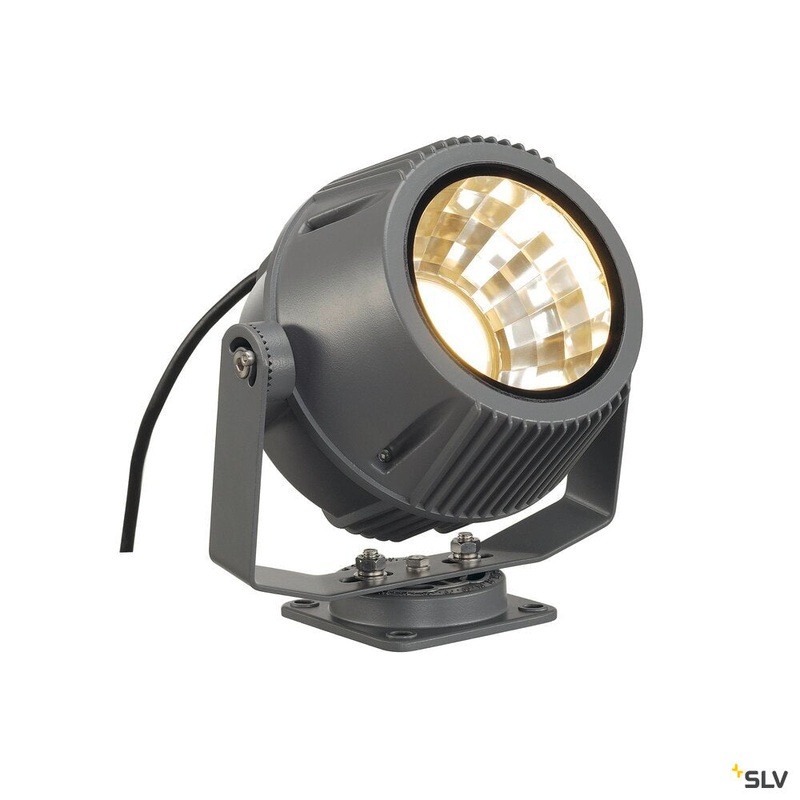 FLAC BEAM, outdoor faade light, LED, 3000K, IP65, stone-grey, with Philips DLMi module 1800lm, 27W