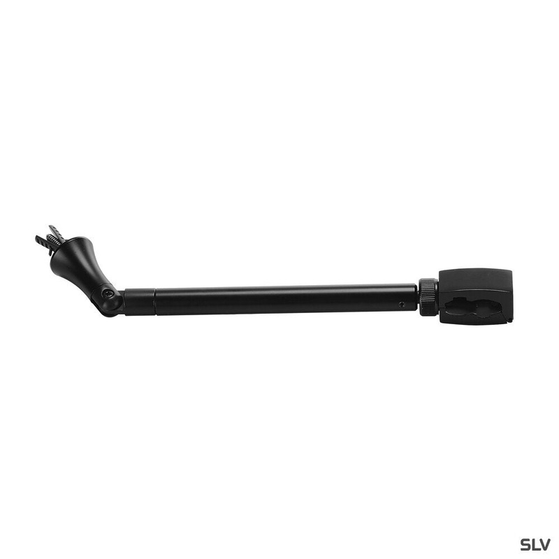 FLEXIBLE CEILING BRACKET, for 240V track EASYTEC II, for sloping ceilings, black