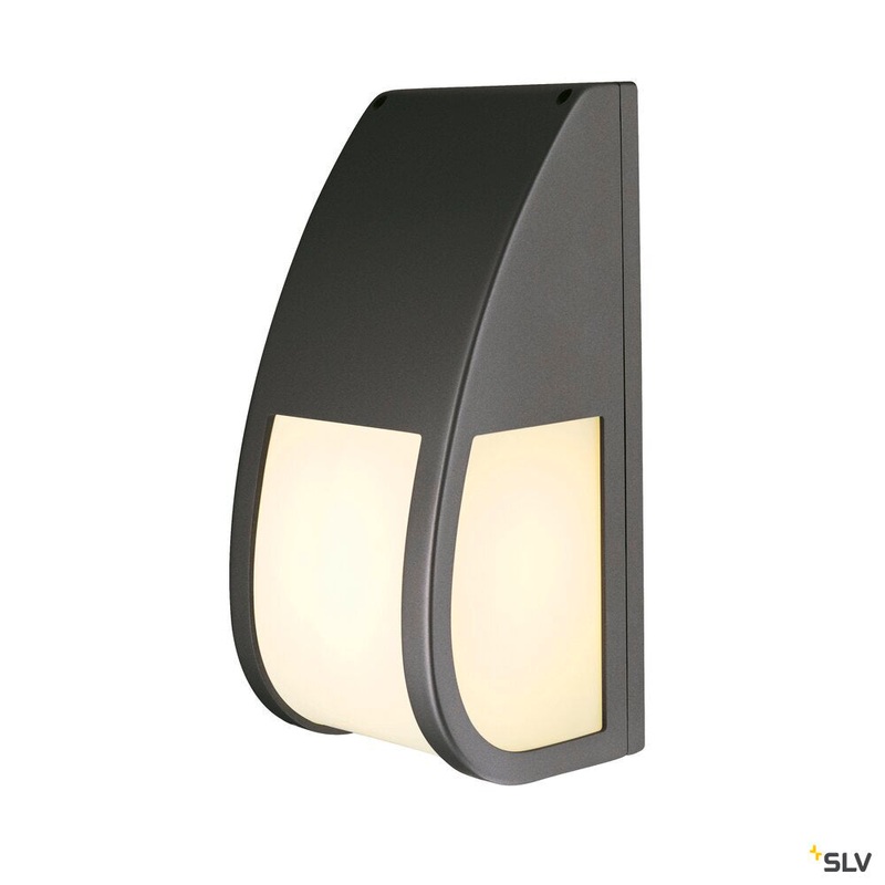 KERAS ELT, outdoor wall and ceiling light, TC-TSE, IP54, anthracite, energy-saving lamp, max. 24W