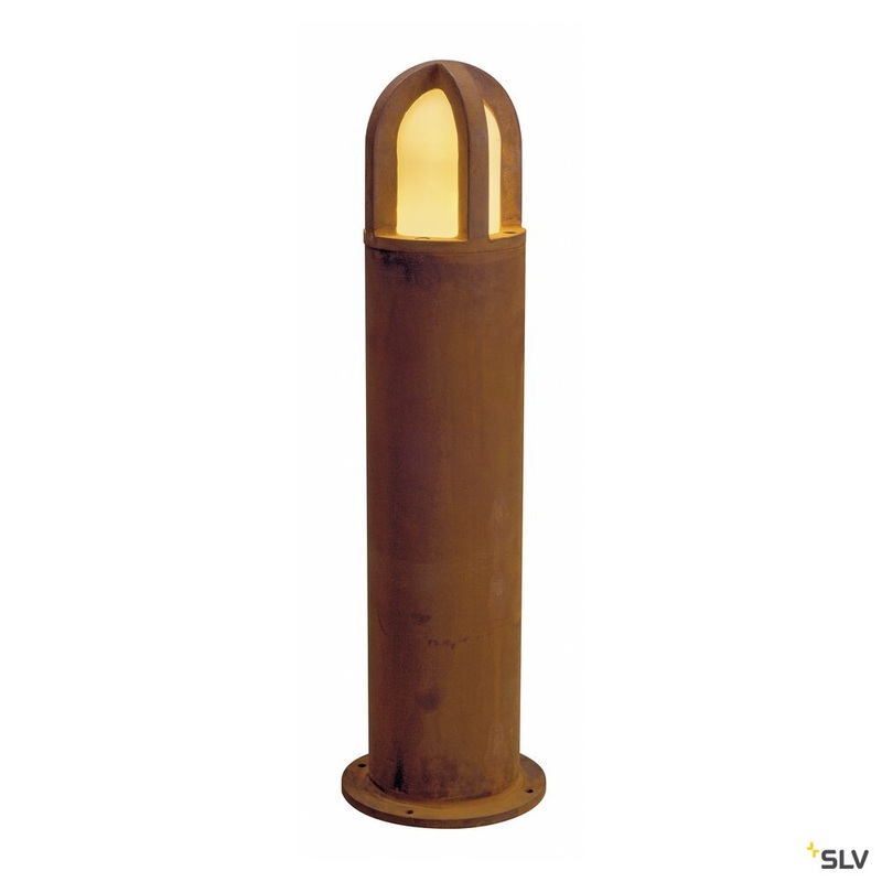 RUSTY CONE 70, outdoor floor stand, TC-DSE, IP54, round, rusted steel, /H 15/70 cm, max. 11W
