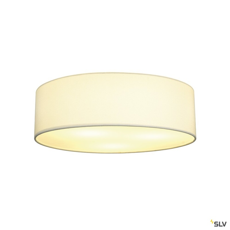 TENORA CL-1, ceiling light, TC-(D,H,T,Q)SE, round, white shade /H 50/15 cm, max. 3x23W