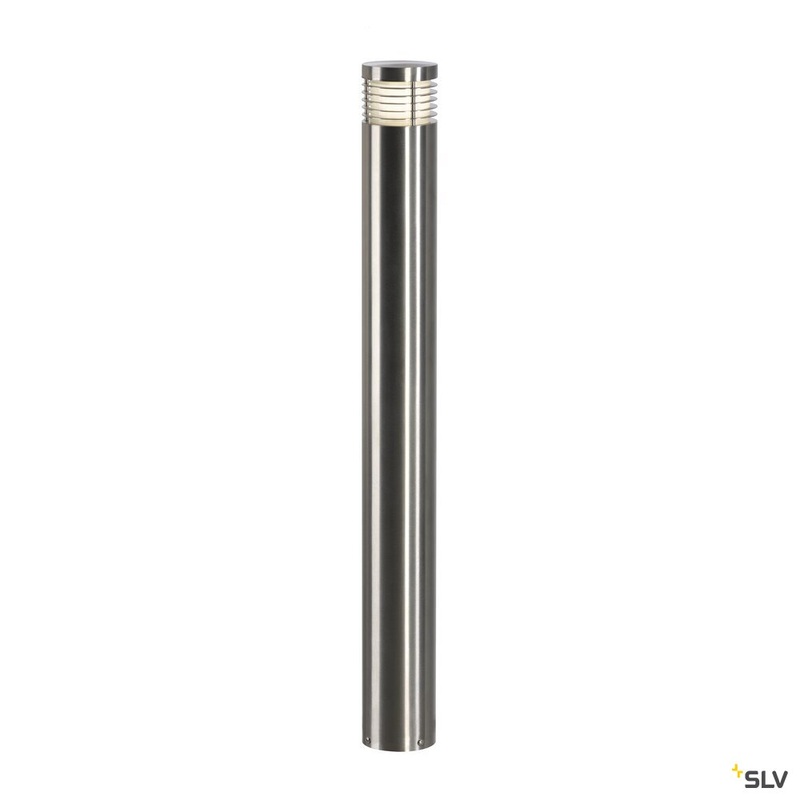 VAP SLIM 90, outdoor floor stand, TC-TSE, IP44, brushed stainless steel, /H 10/90 cm, max. 20W