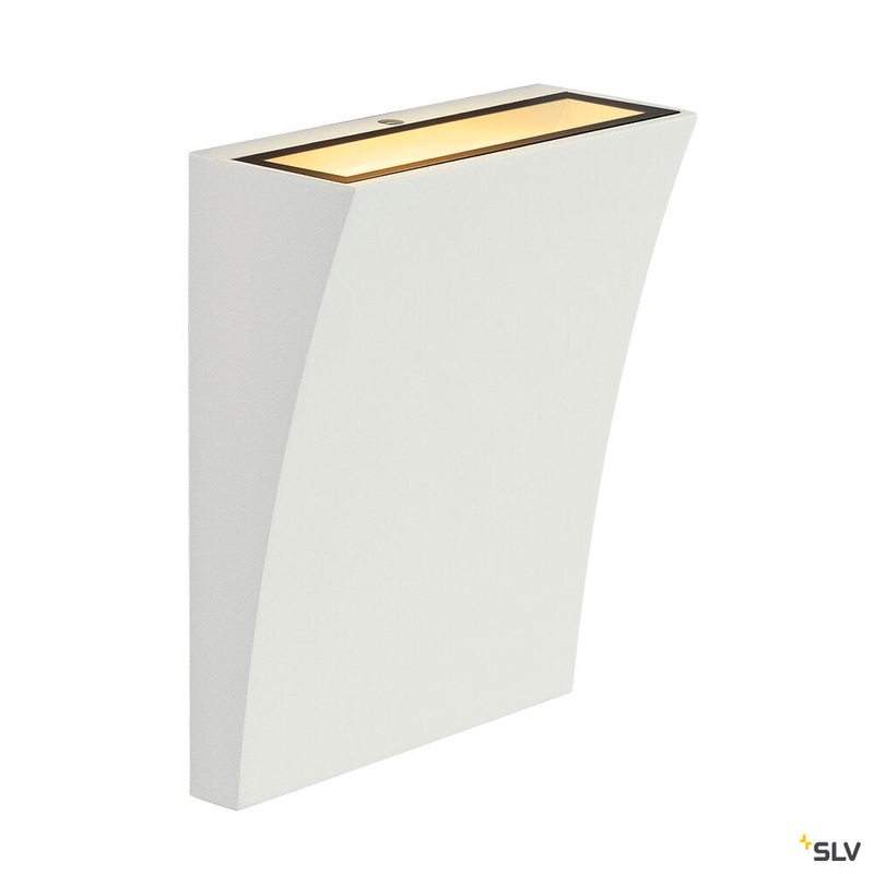 DELWA WIDE LED outdoor wall light, 3000K, 100, white, IP44