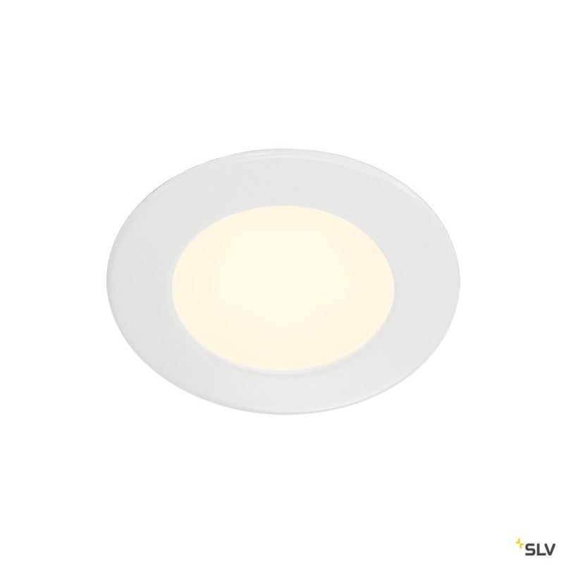 DL 126, recessed fitting, LED, 2700K, round, white, 2.8W