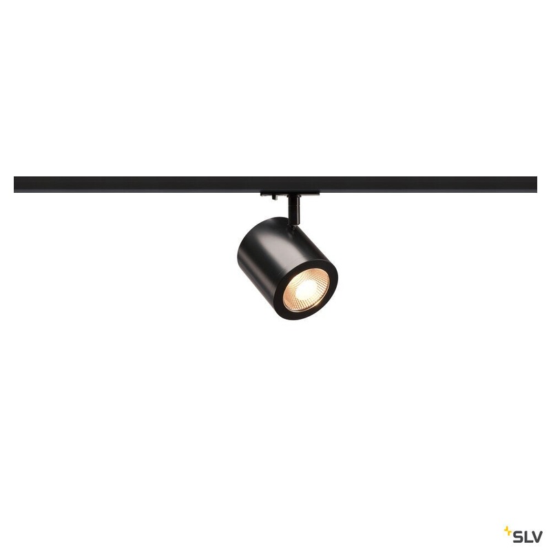 ENOLA_C, spot for 1-circuit high-voltage track, LED, 3000K, black, 35, incl. 1-circuit adapter