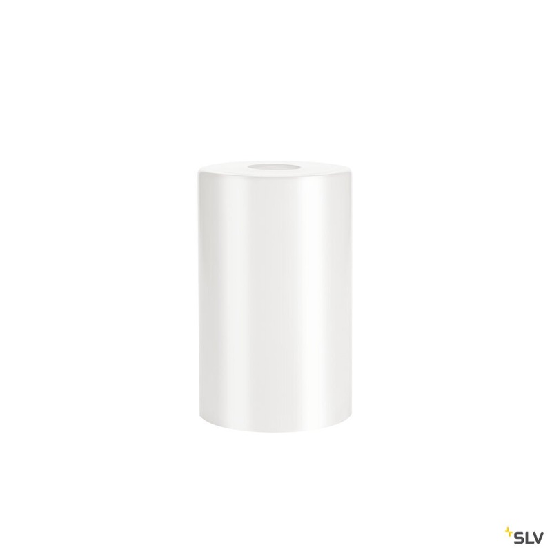 FENDA glass shade, white
