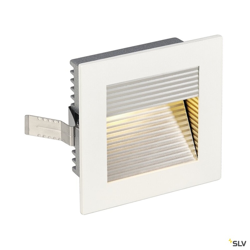 FRAME CURVE, recessed fitting, LED, 3000K, square, matt white, incl. leaf springs