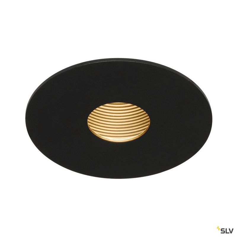 H-LIGHT 1, recessed fitting, LED, 2700K, round, black, 20, 11,5W, incl. driver, clip spring