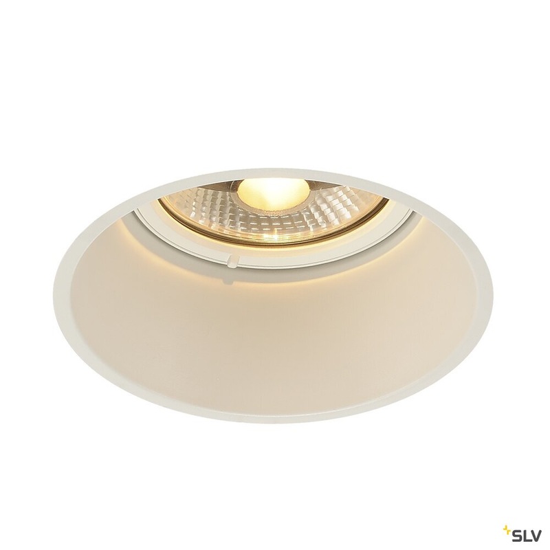 HORN-T, recessed fitting, QPAR111, round, white, max. 75W