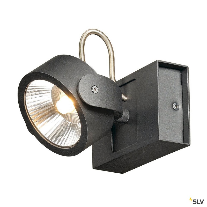 KALU, wall and ceiling light,  single-headed, LED, 3000K, black, 60