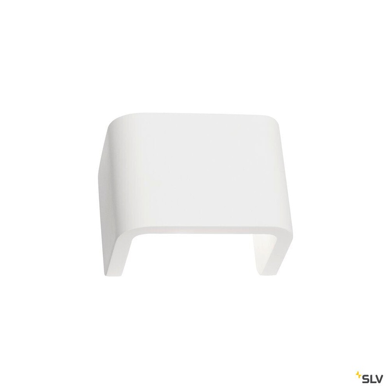 MANA, lamp shade, W/H/D 13,5/10/9,9 cm, plaster, white