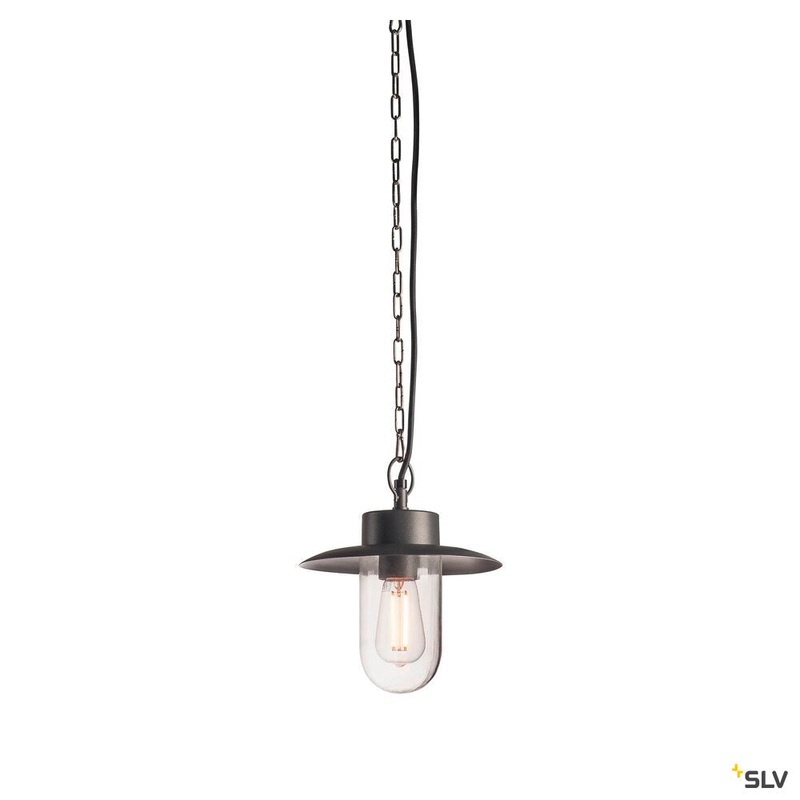 MOLAT, outdoor pendant, E27, anthracite, max. 60W, IP44