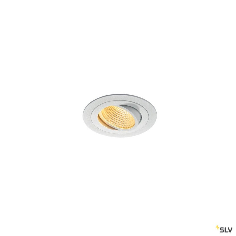 NEW TRIA 1 SET recessed fitting, LED, 2700K, round, white, 38, 16W incl. driver, clip springs