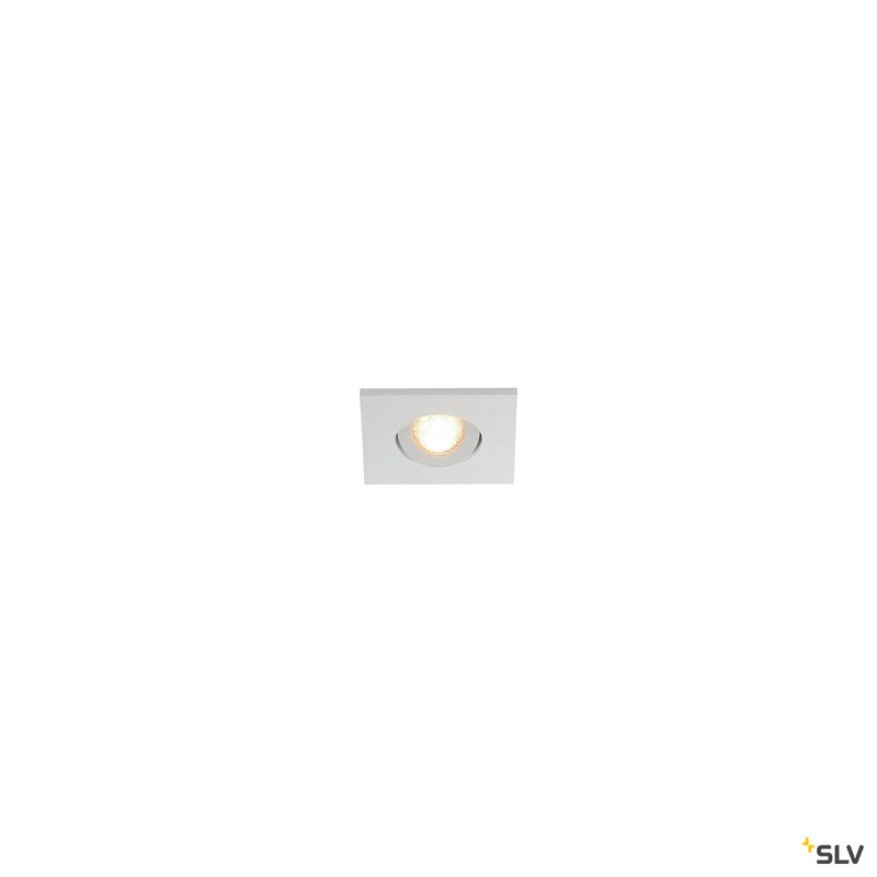 NEW TRIA MINI SET recessed fitting, Power LED, 3000K, square, matt white, 30, incl. driver, clip springs