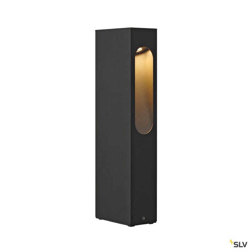 SLOTBOX 40, outdoor floor stand, LED, 3000K, IP44, square, anthracite, L/W/H 12/7/40, 4W