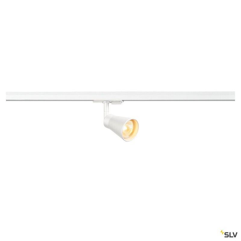 AVO spot for 240V 1-phase track, QPAR51, white, max. 50W