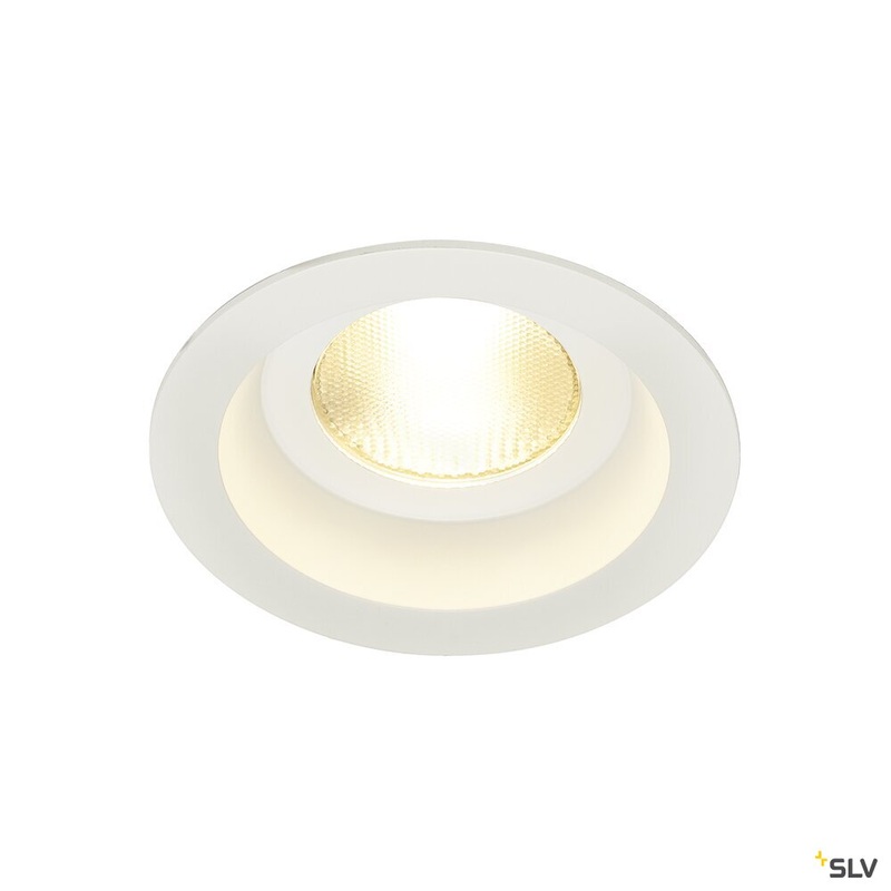CONTONE, recessed fitting, LED, 2000-3000K, round, white, rigid, 13W, including leaf springs