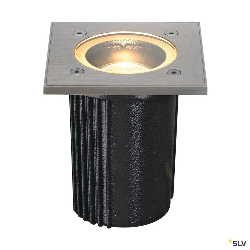 DASAR EXACT 116, outdoor inground fitting, QPAR51, IP67, square, stainless steel 316, max. 35W