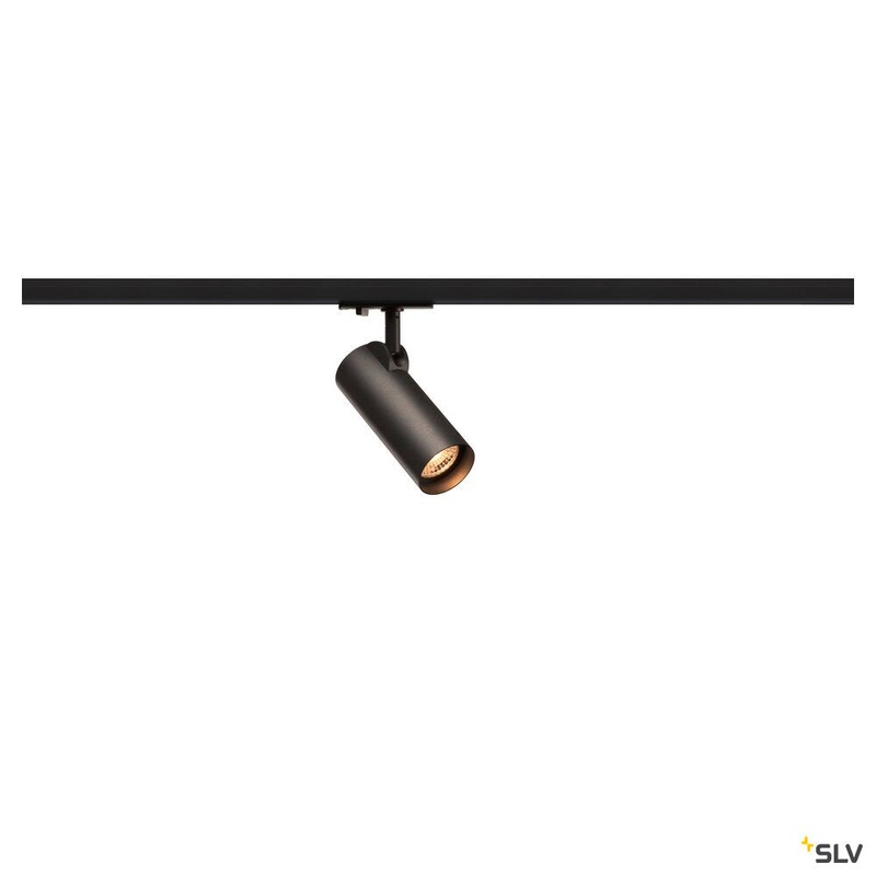 HELIA 50, spot for 1-circuit high-voltage track, LED, 3000K, black, 35, incl. 1-circuit adapter
