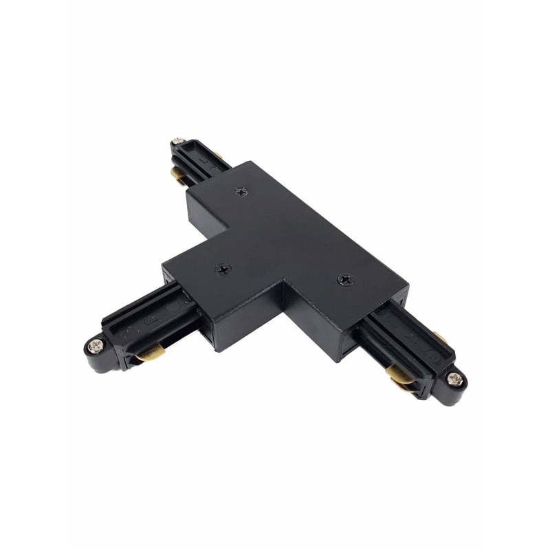 T-Connector Earth Inside Left Black