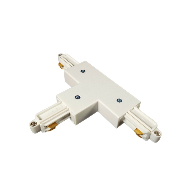T-Connector Earth Inside Left White