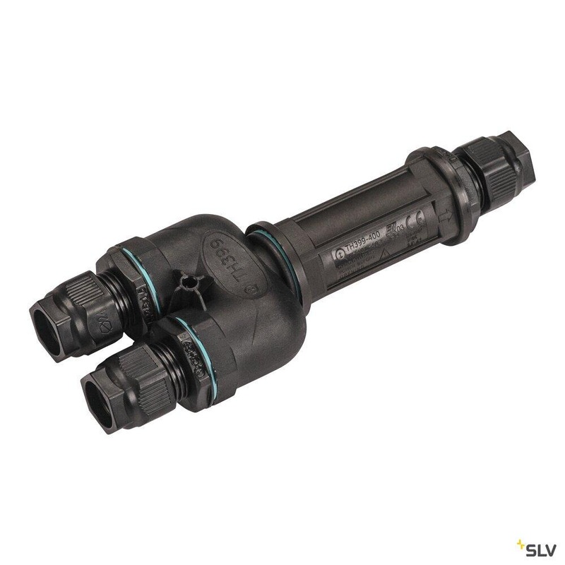 Connection box, 5-pin, IP68, black, DALI
