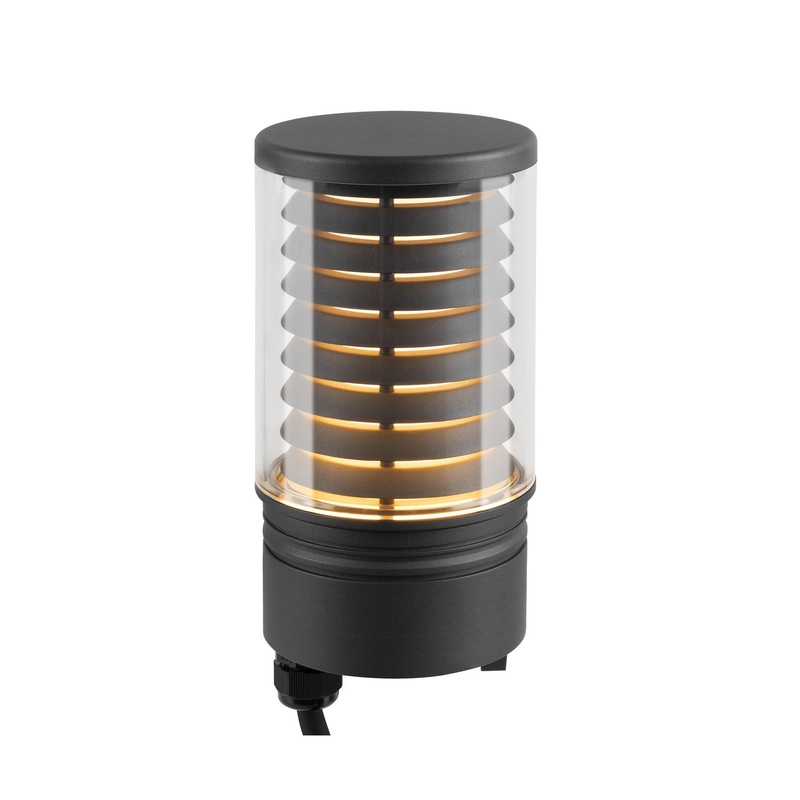 M-POL M Polehead, Louver lamp head, anthracite, 11W, 190/210lm, 2700/3000K, CRI90