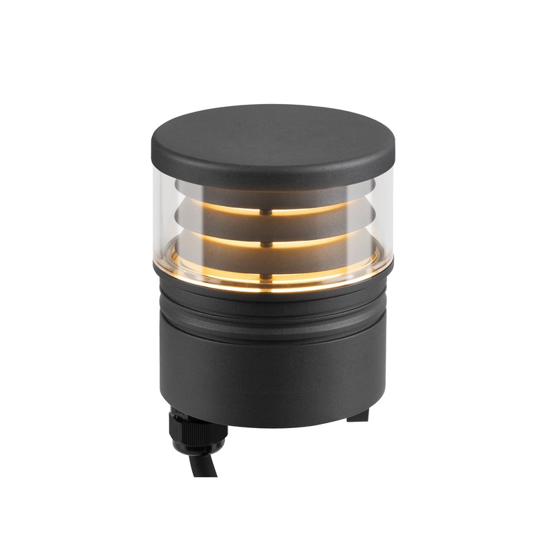 M-POL S Polehead, Louver lamp head, anthracite, 11W, 145/155lm, 2700/3000K, CRI90