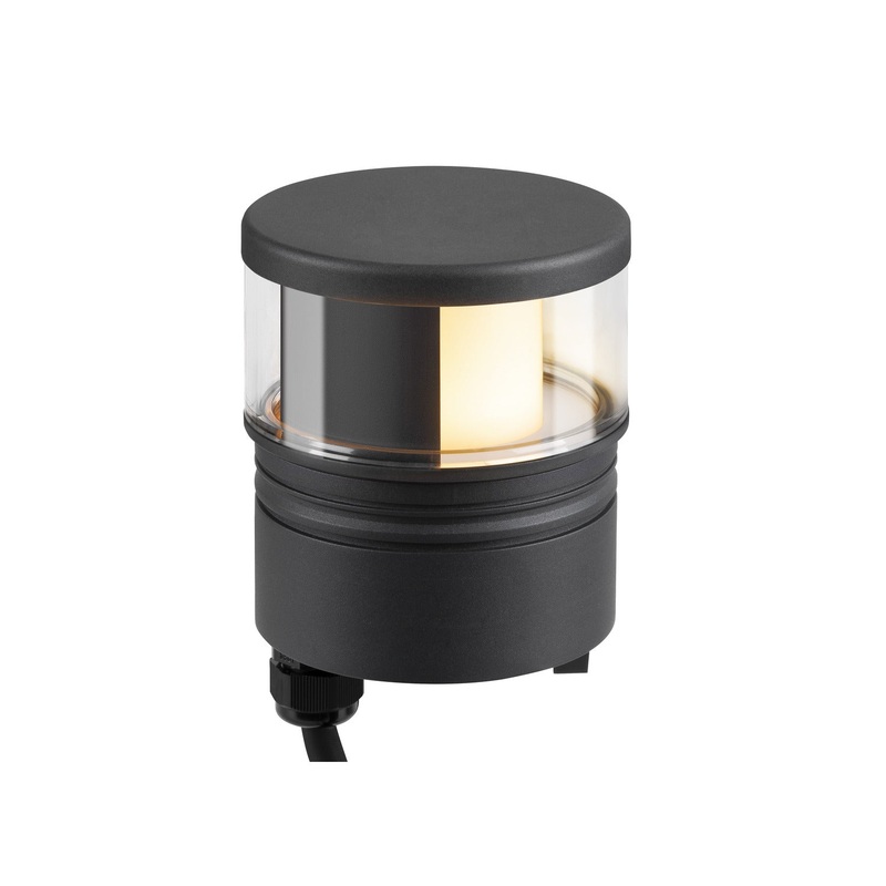 M-POL S Polehead, Shader lamp head, anthracite, 11W, 285/310lm, 2700/3000K, CRI90