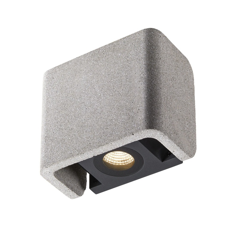 MANA OUT WL, Wall-mounted light set grey/anthracite 11W 650lm 3000K CRI80 60 Phase cut-off