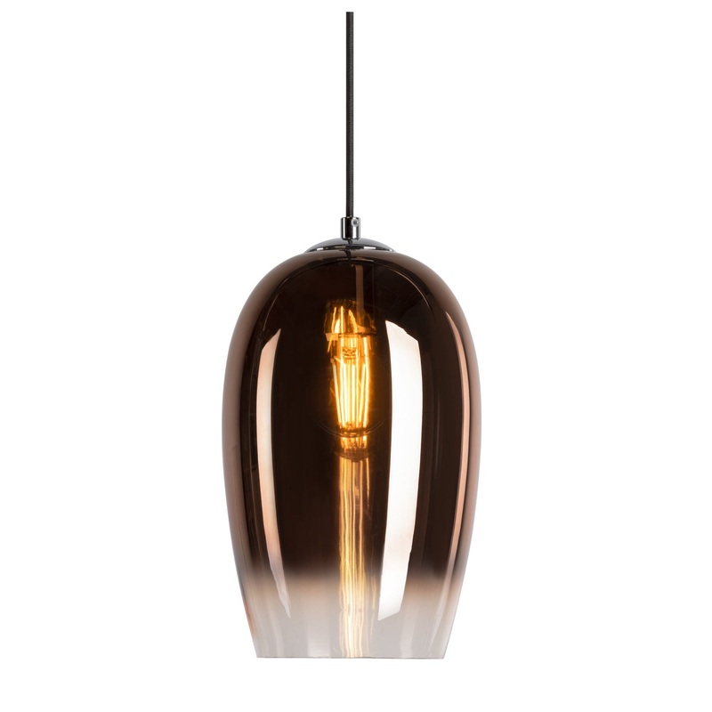 PANTILO OVAL PD, E27 pendant light, brass